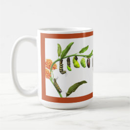 Lebenszyklus des Monarchfalters Kaffeetasse