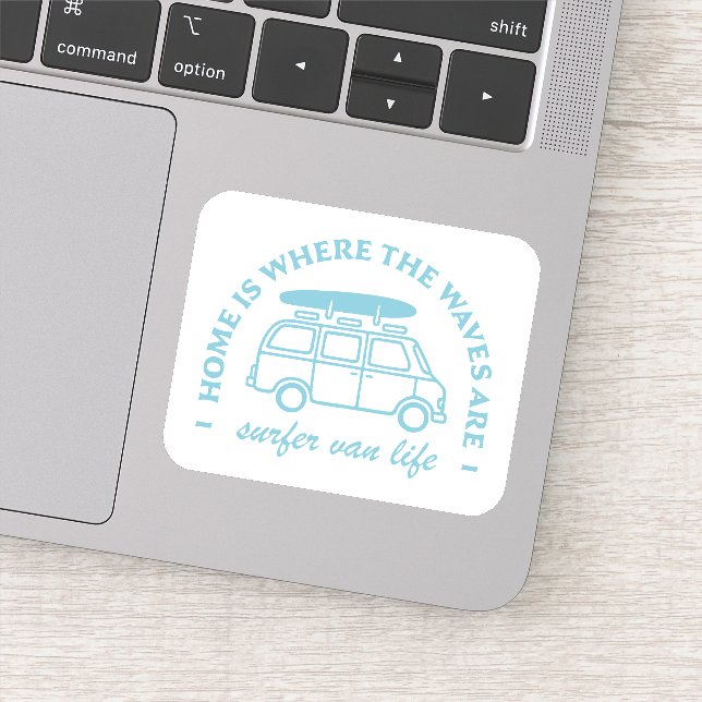 Lebenszyklusquoten für Surfer van Aufkleber (Detail)