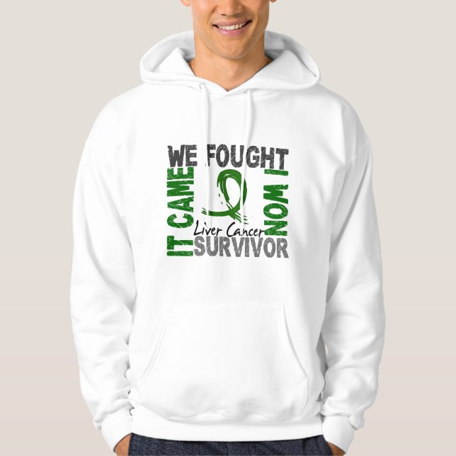 Leber-Krebs des Überlebend-5 Hoodie (Vorderseite)