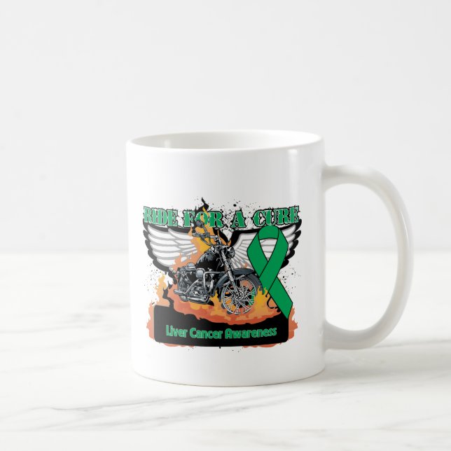 Leber-Krebs-Fahrt für eine Heilung Tasse (Rechts)