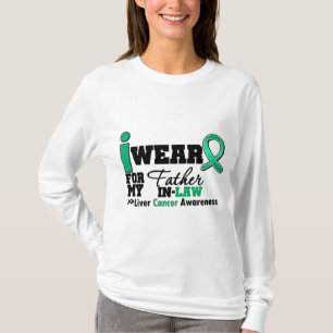 Leber-Krebs trage ich Smaragdgrün-Schwiegervater T-Shirt