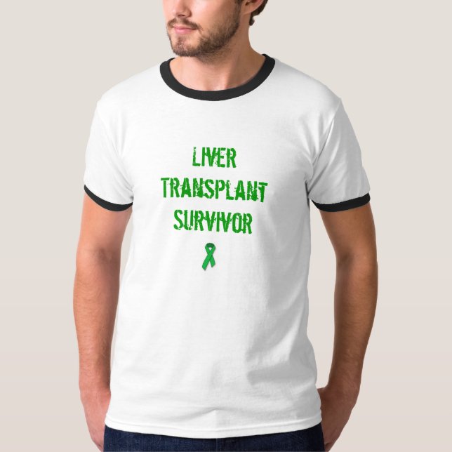 Leber-Transplantations-Überlebender T-Shirt (Vorderseite)