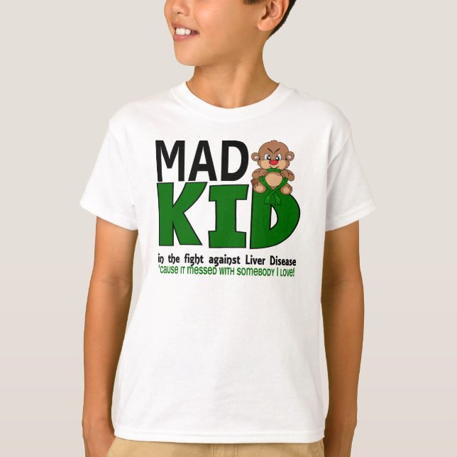 Lebererkrankung an Mad Kid T-Shirt (Vorderseite)