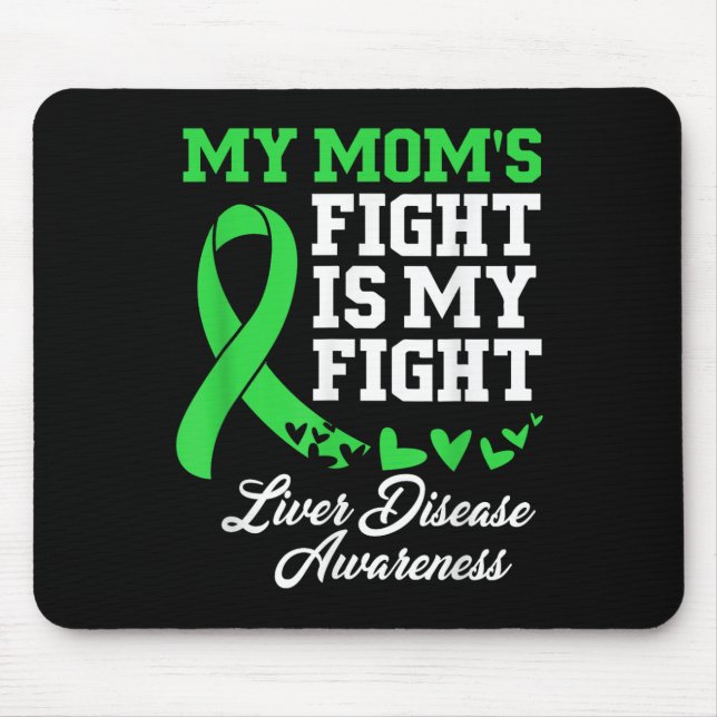 Lebererkrankungen Bewusstsein meine Mamas kämpfen  Mousepad (Vorne)
