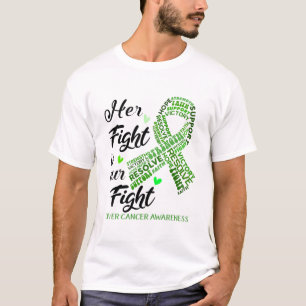 Leberkrebs-Bewusstsein Monat Band Geschenke T-Shirt