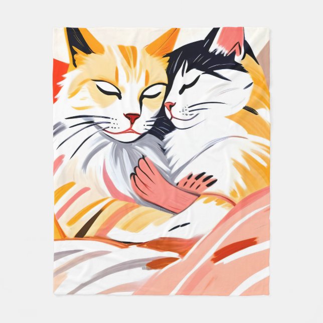 Leberruder Fleecedecke (Vorderseite)