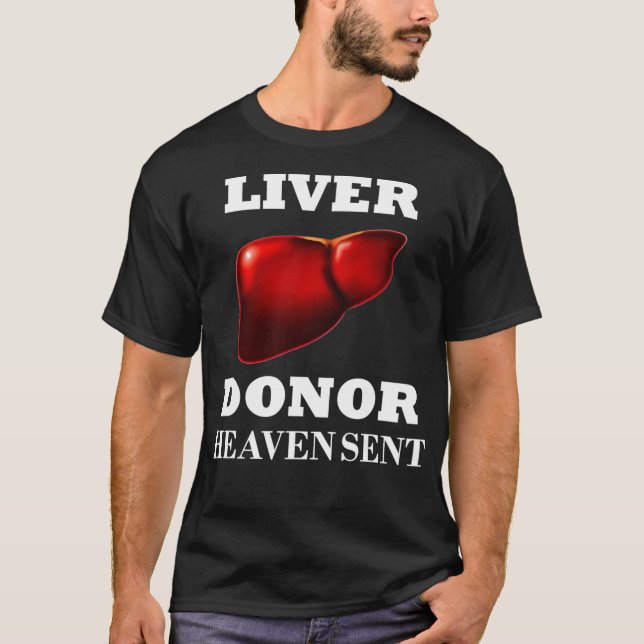 Leberspenderorgan Transplantation Leberzirrhose T-Shirt (Vorderseite)