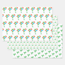 Lebertransplantation farbig geschenkpapier set