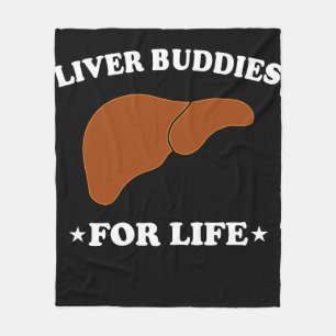 Lebertransplantation Leber-Organ Leberbuddies Fleecedecke