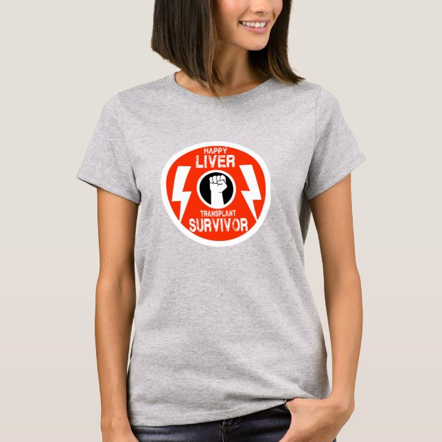 Lebertransplantation T-Shirt (Vorderseite)