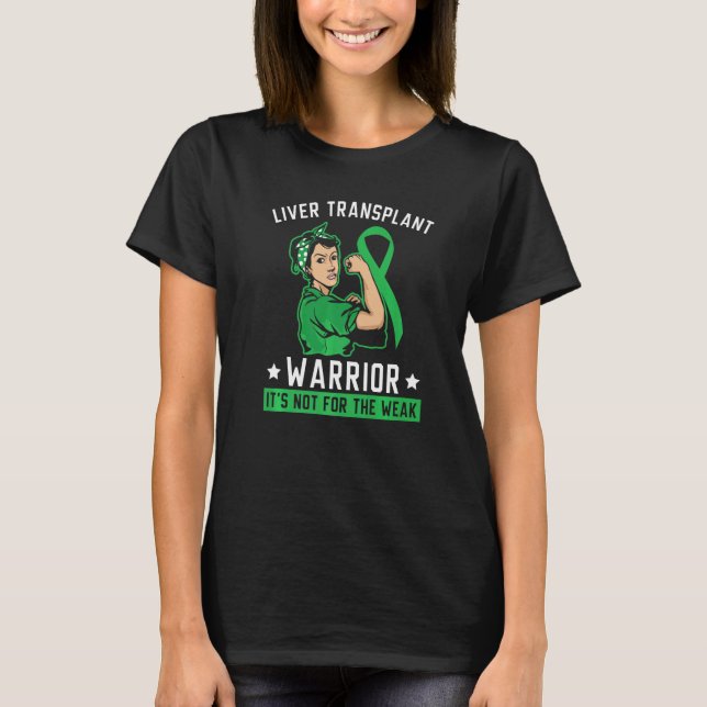 Lebertransplantation Warrior Organ T-Shirt (Vorderseite)