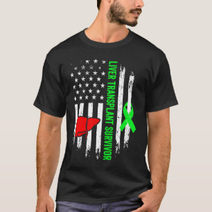 Lebertransplantations-Überlebender Krieger Organem T-Shirt