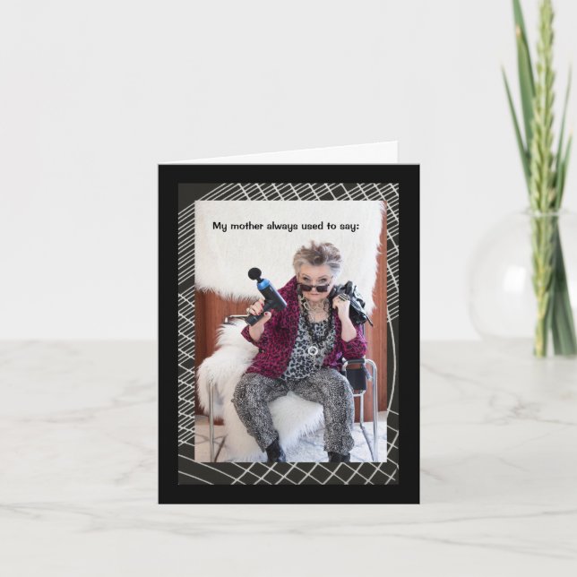 Lebhaft älter werden karte (Vorderseite)