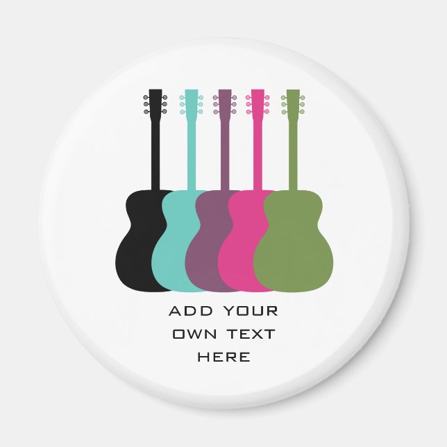 Lebhaft farbige Gitarren-Magnet Magnet (Vorne)