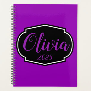 Lebhaft, kühl Fuchsia Lila Personalisiert Planer
