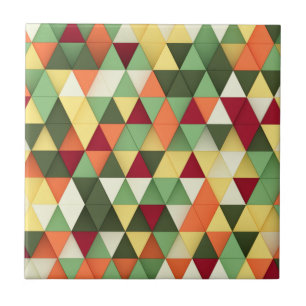 Lebhafte 3D-Dreiecksblöcke Fliese