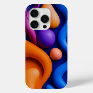Lebhafte Abstrakte 3D-Formen Case-Mate iPhone Hülle