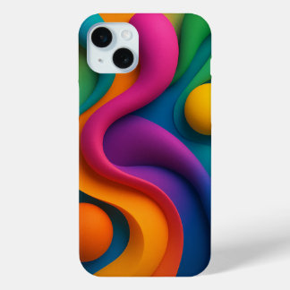 Lebhafte Abstrakte 3D-Formen Case-Mate iPhone Hülle