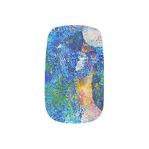 Lebhafte Abstrakte Cat Art Print