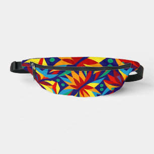 Lebhafte Abstrakte geometrische, mehrfarbige tropi Bauchtasche