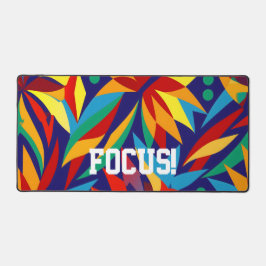 Lebhafte Abstrakte geometrische, mehrfarbige tropi Schreibtischunterlage