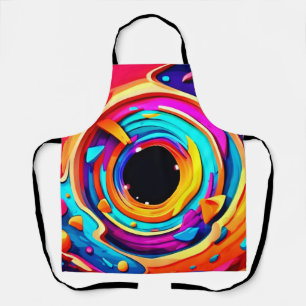 Lebhafte Abstrakte kosmische Vortex Kunst Schürze