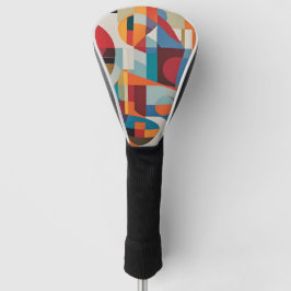 Lebhafte Abstrakte Kunst - expressives und farbenf Golf Headcover