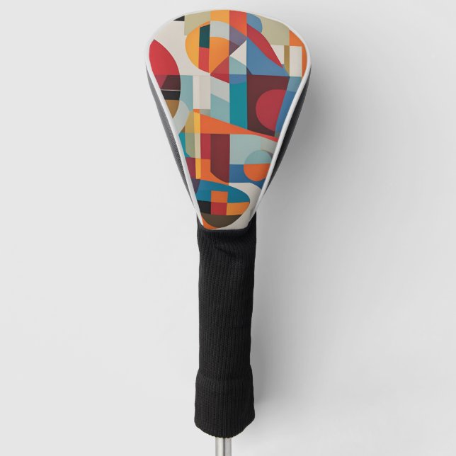 Lebhafte Abstrakte Kunst - expressives und farbenf Golf Headcover (Vorderseite)