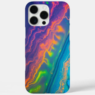 Lebhafte Abstrakte leuchtende Farben iPhone 16 Pro Max Hülle