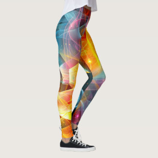 Lebhafte Abstrakte Muster-Leggings Leggings