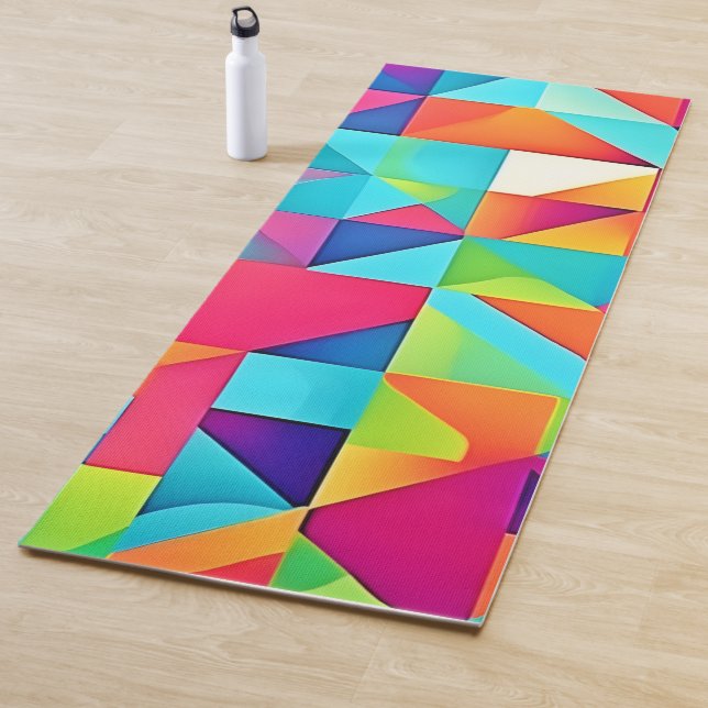 Lebhafte Abstrakte Muster Yogamatte (Beispiel)