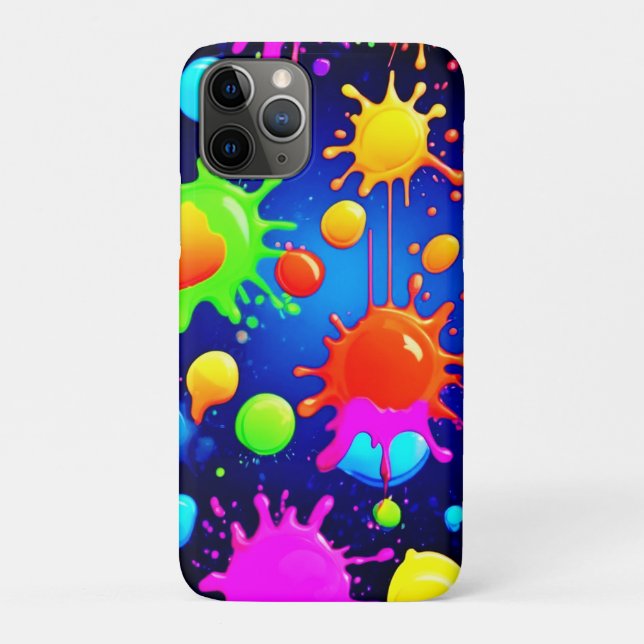 Lebhafte Abstrakte Paint-Explosion Case-Mate iPhone Hülle (Rückseite)