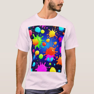 Lebhafte Abstrakte Paint-Explosion T-Shirt