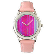 Lebhafte Abstrakte Rosa und Lila Streifen Kunst, D