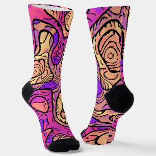 Lebhafte Abstrakte Socken