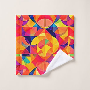 Lebhafte Abstrakte Symmetrie Badhandtuch Set