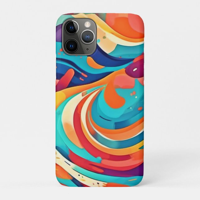 Lebhafte Abstrakte Traumlandschaft Case-Mate iPhone Hülle (Rückseite)