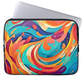 Lebhafte Abstrakte Traumlandschaft Laptopschutzhülle