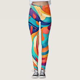 Lebhafte Abstrakte Traumlandschaft Leggings
