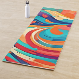 Lebhafte Abstrakte Traumlandschaft Yogamatte