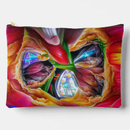 Lebhafte Abstrakte Tulip Reflections Zubehörtasche