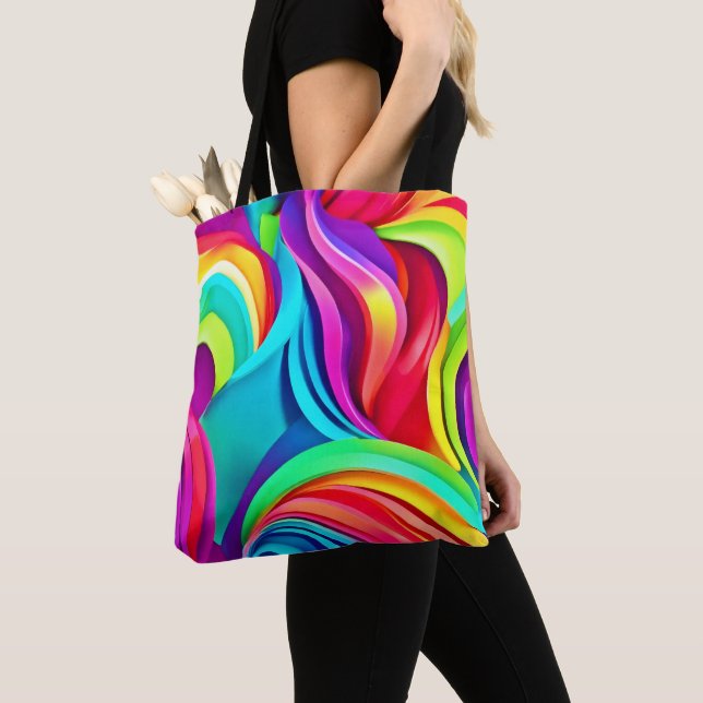 Lebhafte Abstrakte Waves in dynamischer Farbe (Von Nahem)