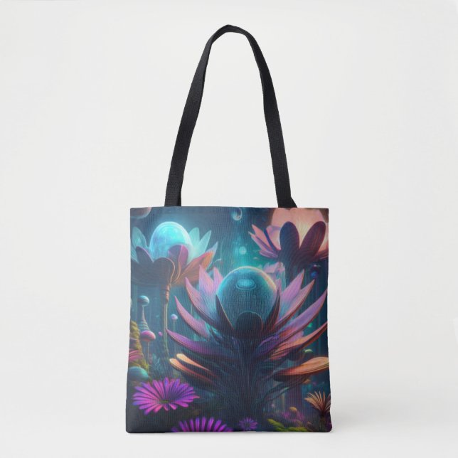 Lebhafte Alien Biolumineszente Blume (Vorderseite)
