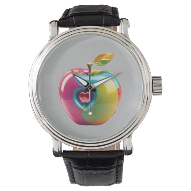 Lebhafte Apple Art Armbanduhr (Vorderseite)