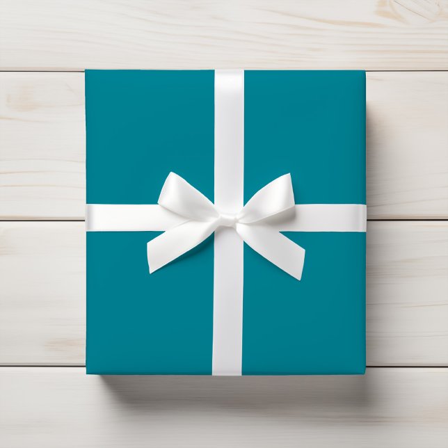 Lebhafte Aquamarine blaue Solid-Farbe Geschenkpapier (Von Creator hochgeladen)