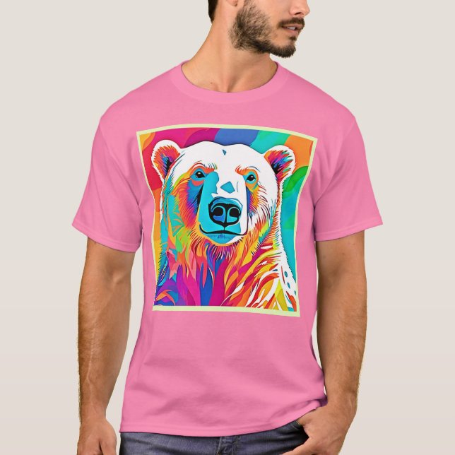 Lebhafte Bärenköpfe T-Shirt (Vorderseite)