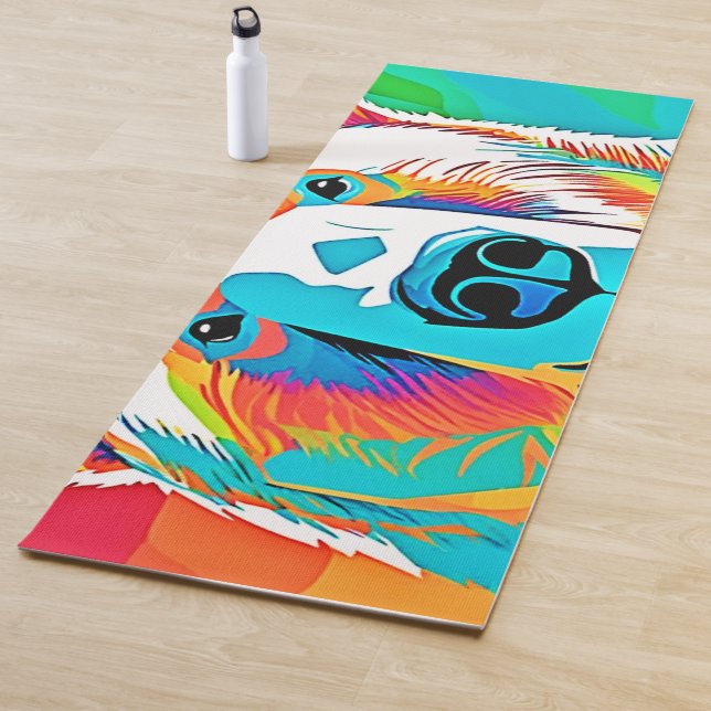 Lebhafte Bärenköpfe Yogamatte (Beispiel)