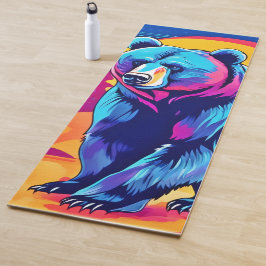 Lebhafte Bärenkunst Yogamatte