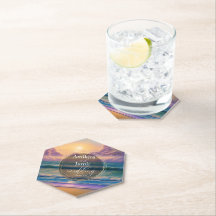 Lebhafte Beach Background Imitate Glitzer Hochzeit