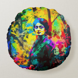 Lebhafte Beauty Rundes Kissen